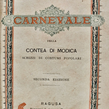 L'antico Carnevale della Conta di Modica (Serafino Amabile Guastella) - ASRG - Sez. Modica - Biblioteca De Leva